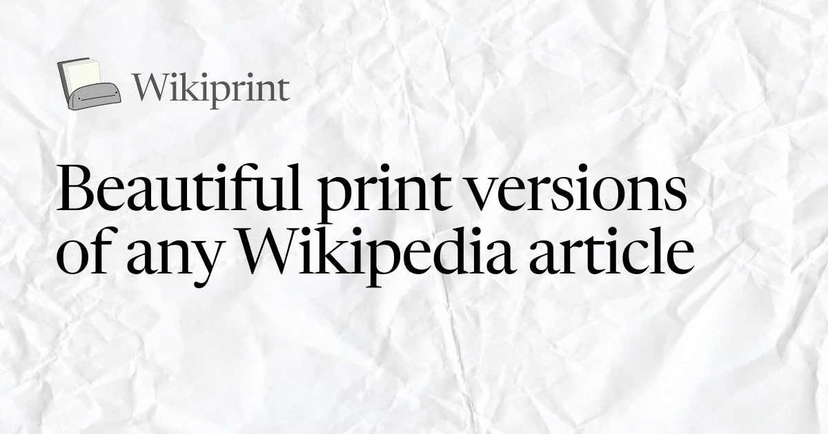 Wikiprint